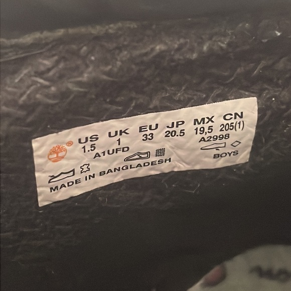 Timberlands champion boys boots size 1.5 - Picture 6 of 7